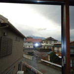 2階の洋室からの富士山が見えます。